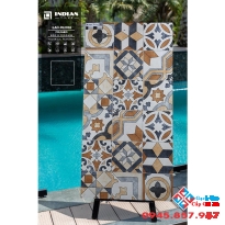 Gạch bông giả cổ ấn độ 60x120 nhập khẩu cao cấp ốp lát trang trí đẹp