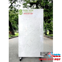 Gạch ốp lát nhập khẩu 80x160 vân trắng đá bóng kiếng