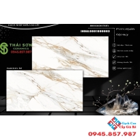 Gạch ốp tường bóng kiếng 80x160 nhập khẩu ấn độ tông sáng