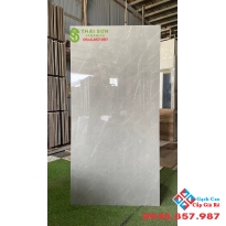 Gạch lát nền khổ lớn vân xám 80x160 bóng kiếng cao cấp