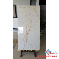 Gạch lát nền khổ lớn 60x120 khắc kim vàng cao cấp