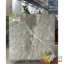 Gạch lát nền apodio 80x80 màu xám vệt trắng bóng kiếng 