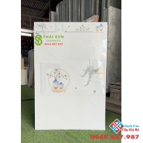 Gạch hà thanh 30x60 ốp tường màu trắng vân mây bóng kính