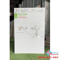 Gạch hà thanh 30x60 ốp tường bóng kiếng trắng trơn