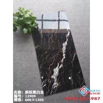 Gạch lát nền cao cấp 60x120 trung quốc đen vân trắng