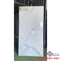 Gạch ấn độ 60x120 lát nền trắng vân đá cao cấp 