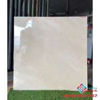 Gạch lát nền 80x80 bóng kiếng vân vàng nhẹ