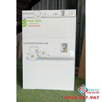 Gạch hà thanh 30x60 bóng kiếng màu trắng ko vân ốp tường