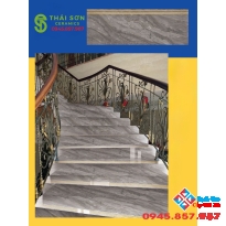 Mẫu gạch bậc cầu thang 47x120 đồng chất khắc kim cao cấp