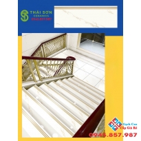 Gạch lót bậc cầu thang 47x120 đồng chất khắc kim cao cấp Tây Ninh