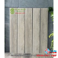 Gạch giả gỗ 15x90 ốp lát á mỹ màu xám ghi nhạt pha ánh sáng tro