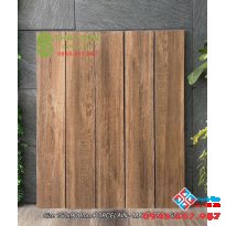Gạch giả gỗ 15x90 ốp lát á mỹ tone nâu ấm ngả sang màu gỗ lim