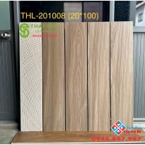 Gạch giả gỗ 20x100 trung quốc ốp lát màu nâu xám nhạt 
