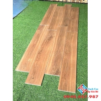 Gạch lát nền phòng khách 20x120 thanh gỗ cao cấp