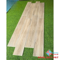 Gạch lát nền phòng thờ màu gỗ 20x120 trung quốc