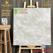 Gạch lót phòng khách nhà biệt thự 80x80 cao cấp Đà Lạt