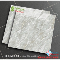 Gạch lót sàn bóng kiếng khắc kim vàng 80x80 cao cấp Q3