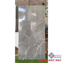 Gạch khổ lớn vân xám 60x120 bóng kiếng