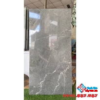 Gạch khổ lớn vân xám 60x120 bóng kiếng