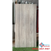Gạch giả gỗ 60x120 lát nền đá mờ