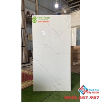 Gạch nhập khẩu bóng kiếng lát nền 60x120 vân mây trắng