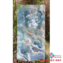 Gạch ấn độ 60x120 lát nền vân xanh cẩm thạch cao cấp