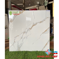 Gạch bóng kiếng tông trắng 60x60 cao cấp