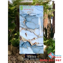 Gạch lát nền 80x160 vân xanh nhũ vàng siêu bóng cao cấp