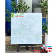 Gạch lát nền bóng kiếng vân xanh 80x80 đẹp