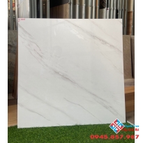 Gạch ý mỹ vân trắng 80x80 bóng kiếng