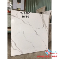 Gạch lát nền kim cương 80x80 trắng vân mây