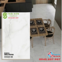 Gạch lát nền 80x160 bóng kiếng ấn độ trắng vân đá