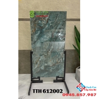 Gạch lót sàn phòng khách biệt thự 60x120 bóng kính sang chảnh