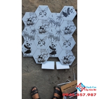 Gạch lục giác hoa văn trang trí