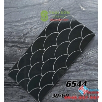 Gạch trang trí đen vảy cá 30x60 men bóng nhập khẩu 
