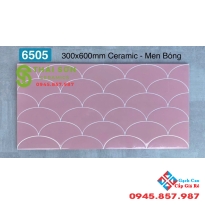 Gạch vảy cá màu hồng 30x60 ốp tường trang trí trung quốc 