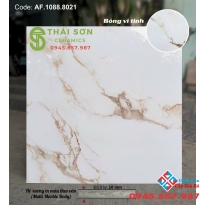 Gạch lát nền 80x80 apodio vi tinh màu trắng vân vàng
