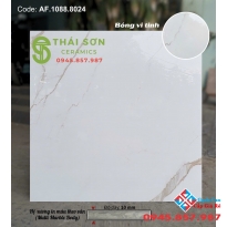 Gạch lát nền 80x80 bóng vi tinh trắng vân apodio