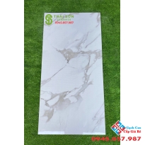 Gạch bóng kiếng 60x120 lát nền vân mây trắng giá rẻ