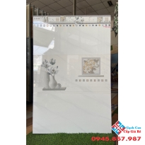 Gạch trắng vân mây bóng kiếng 40x80