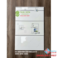 Gạch trắng vân mây 30x60 takao ốp tường bóng kiếng
