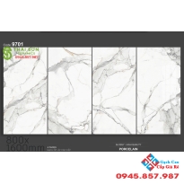 Gạch tasa trắng vân đá 80x160 lát nền bóng kiếng