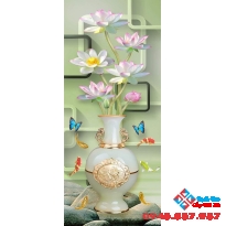 Gạch tranh bình hoa 5D mới nhất