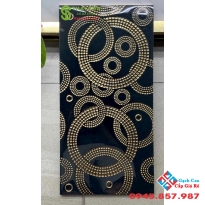 Gạch trung quốc 30x60 màu đen khắc kim vàng cao cấp