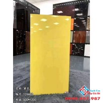 Gạch lát nền màu vàng trơn 60x120 trung quốc
