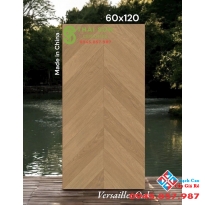 Gạch trung quốc 60x120 lát nền mờ vân gỗ ghép xương cá 
