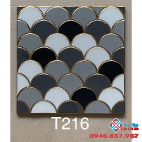 Gạch nhũ vàng hình vảy cá 30x30 nhập khẩu