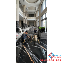 Gạch ấn độ 60x120 siêu bóng đen vân trắng