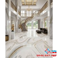 Gạch trung quốc 80x80 lát nền nhũ vàng siêu bóng 