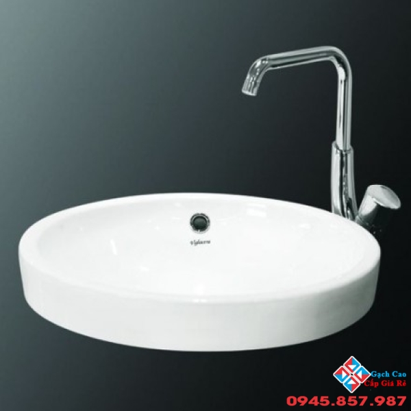 Chậu Rửa Mặt Lavabo Viglacera CD6 Đặt Bàn